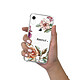 LaCoqueFrançaise Coque iPhone Xr anti-choc souple angles renforcés transparente Motif Amour en fleurs pas cher