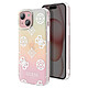 Guess Coque pour iPhone 15 Bords Surélevés et Dragonne Intégrée Multicolore pas cher