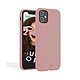 Jaym Coque pour Apple iPhone 13 Mini Premium Silicone Microfibre Rose Coque conçue sur mesure pour Apple iPhone 13 Mini