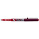 PILOT Stylo roller V Ball VB5 Encre liquide Pointe métal Fine Rouge x 12 Stylo roller