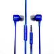 Mooov 733106 - Ecouteurs Neon intra auriculaire avec micro 1,2 m - bleu Ecouteurs Neon intra auriculaire avec micro 1,2 m - bleu