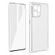 Avizar Coque pour Oppo Find X5 Silicone Souple et Film Verre Trempé 9H Incurvé  Transparent Pack intégral 360° spécialement conçu pour Oppo Find X5