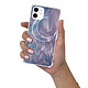 Evetane Coque iPhone 12 mini anti-choc souple angles renforcés transparente Motif Lune Attrape Rêve pas cher