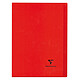 CLAIREFONTAINE Kover Book piqué polypro opaque Rouge 24x32 96p séyès Cahier