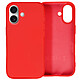 Avizar Coque pour iPhone 16 Semi-rigide Soft-touch Anti-traces Rouge Bénéficie d'une finition soft-touch, pour un toucher agréable et une prise en main raffinée