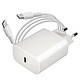 Forcell Chargeur Secteur USB-C 25W Power Delivery + Câble USB-C 3A 1m  Blanc - Chargeur secteur mural avec port d'entré USB-C + Cable USB-C vers USB-C de marque Forcell