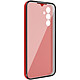 Avizar Coque pour Samsung Galaxy A34 5G Intégrale Arrière Rigide Transparent et Avant Souple  Rouge Coque de protection 360° spécialement conçue pour votre Samsung Galaxy A34 5G