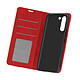 Avizar Housse Samsung Galaxy S21 Soft-touch Clapet Portefeuille Support Vidéo Rouge Housse de protection élégante de la Collection Forwenw, spécialement conçue pour Samsung Galaxy S21