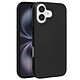 Mayaxess Coque pour iPhone 16 Plus Silicone Souple Revêtement Fin Noir pas cher