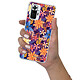 LaCoqueFrançaise Coque Xiaomi Redmi Note 10 Pro 360 intégrale transparente Motif Fleurs violettes et oranges Tendance pas cher