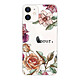 LaCoqueFrançaise Coque iPhone 12 mini 360 intégrale transparente Motif Amour en fleurs Tendance Coque iPhone 12 mini 360 intégrale transparente Amour en fleurs Tendance