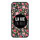 Evetane Coque iPhone Xr Silicone Liquide Douce noir La Vie en Rose Coque iPhone Xr Silicone Liquide Douce noir La Vie en Rose