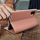 Avizar Etui folio Rose Champagne pour Samsung Galaxy Note 10 pas cher