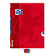 Oxford Cahier OPENFLEX agrafé 24x32cm 140 pages grands carreaux 90g coloris aléatoire Piqûre