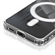 Avizar Coque MagSafe pour Samsung Galaxy S24 Silicone Coins Renforcés Transparent pas cher