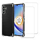 Evetane Coque Samsung Galaxy A34 Antichoc coins renforcés Silicone + 2 Vitres en verre trempé Protection écran Coque Samsung Galaxy A34 Antichoc coins renforcés Silicone + 2 Vitres en verre trempé Protection écran