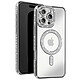 Avizar Coque Diamant pour iiPhone 16 Pro Protection MagSafe Contour Strass Argent Dos transparent laissant parfaitement visible la couleur d'origine de votre iPhone pour un look unique