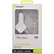 Avis Muvit Chargeur Voiture Allume cigare Lightning 1A 1,2M Blanc