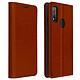 Avizar Étui Huawei P smart 2020 Folio Cuir Véritable Porte cartes Support Vidéo Marron - Housse de protection conçue pour Huawei P smart 2020.