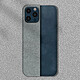 Avizar Coque iPhone 12 / 12 Pro Rigide Finition Tissu Anti-traces Lavable Gris clair pas cher