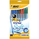 BIC Pochette de 10 stylos Cristal Soft Assortis Stylo à bille