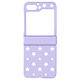 Avizar Coque pour Samsung Galaxy Z Flip 5 Rigide Motif Étoile  Violet - Coque violet de la série Star Case pour Samsung Galaxy Z Flip 5, alliant protection et style