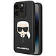 Karl Lagerfeld Coque pour iPhone 14 Pro Max Silicone Gel Bords Rehaussés Noir - Fabriquée sous licence officielle, garantissant une qualité et une authenticité inégalées