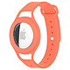 Case mate Bracelet pour AirTag Silicone Soft touch Special Enfant corail Bracelet AirTag Orange