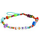 Avizar Bijou de Téléphone Bracelet 25cm Lovely Multicolore Bracelet de téléphone avec texte "LOVE", de la collection Lovely