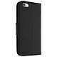 Avizar Housse Etui Folio pour Apple iPhone 6 - Clapet Portefeuille Noir Fonction support pour regarder confortablement vos photos / vidéos