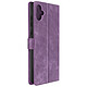 Avizar Etui pour Samsung Galaxy A05 Simil Cuir Effet Brossé Dragonne  Violet - Étui folio Violet série Strap Cover conçu spécifiquement pour Samsung Galaxy A05