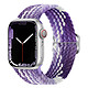 Avizar Bracelet pour Apple Watch 41mm et 40mm et 38 mm Nylon Tressé Ajustable par Boucle Métallique  violet - Un bracelet en nylon tressé conçu pour Apple Watch Series 8 et 7 41mm / Series SE 2022, SE, 6, 5, et 4 40mm / Series 3, 2 et 1 38mm