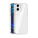 Avis Evetane Lot de 2 Coques iPhone 12/12 Pro transparente Motif et Bleue Antichoc Silicone + 2 Vitres en verre trempé Protection écran