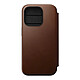 Nomad Folio Modern Cuir pour iPhone 15 Pro Marron Folio compatible MagSafe en cuir