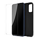 Avizar Coque pour Xiaomi Redmi Note 10 5G et Poco M3 Pro Souple Noir et Verre Trempé 9H  Transparent Protection intégrale 360° du téléphone contre les chocs, chutes et rayures.