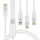 LinQ Câble USB-C vers Lightning + 2 USB-C 60W Charge Rapide Longueur 1.2m Blanc Câble USB-C vers 2 USB-C et un Lightning blanc de LinQ, éliminant le besoin de multiples câbles pour vos appareils