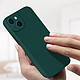 Avis Avizar Coque iPhone 13 Silicone Semi-Rigide avec Finition Soft Touch vert