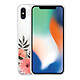 Avis Evetane Coque iPhone X/Xs silicone transparente Motif Fleurs roses ultra resistant