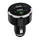 Avizar Chargeur allume-cigare 2 Sorties USB 3.1A Compact avec Anneau Pliable - Noir Un chargeur allume-cigare compact mais performant pour recharger vos appareils durant vos trajets en voiture.