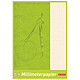 HERLITZ cahier papier millimétrique, format A4, 80 g/m2, 25 feuilles Papier millimétré