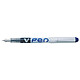 PILOT Stylo plume Jetable V-Pen Effacable Bleu x 12 Stylo plume