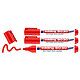 EDDING Marqueur NLS High-tech 8030 Inoxydable Rouge Pointe Ronde 1,5-3 mm x 3 Marqueur industriel