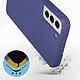 Avis Avizar Coque Samsung Galaxy S22 Plus Silicone Semi-rigide Finition Soft-touch Violet