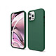 Avis Evetane Coque iPhone 12/12 Pro Silicone liquide Vert Foret + 2 Vitres en Verre trempé Protection écran Antichocs