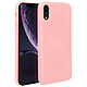 Avizar Coque iPhone XR Silicone Semi-rigide Mat Finition Soft Touch rose Coque de protection spécialement conçue pour Apple iPhone XR