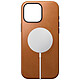 Nomad Coque pour iPhone 16 Pro Max Compatible MagSafe Antichocs en Cuir Marron clair pas cher