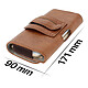 Acheter Avizar Étui Ceinture Smartphone Pochette Vintage Clip Porte-cartes Taille 3XL - Marron