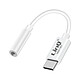 LinQ Adaptateur Audio USB C vers Jack 3.5mm Compatible commande vocale Blanc - Optez pour cet adaptateur audio USB-C vers Jack 3.5mm, signé LinQ