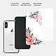 Acheter Evetane Coque en verre trempé iPhone Xs Max Fleurs roses