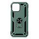 Avizar Coque iPhone 13 Mini Antichoc Hybride Bague Support Vidéo vert foncé - Coque bi-matière spécialement conçue pour votre iPhone 13 Mini